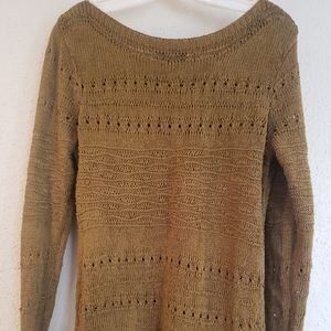 Premise Olive Green crochet sweater